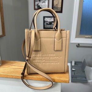 Marc Jacobs Tan Leather Tote Bag